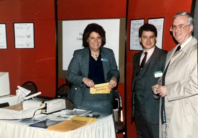 Bev Papai At A Business Demo For The Chamber Of Commerce (January 1987)