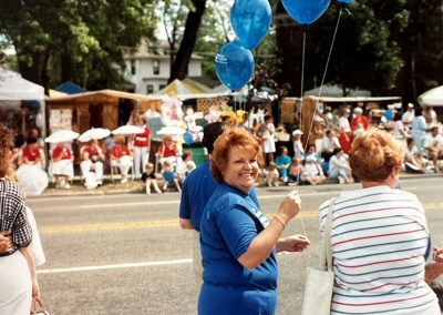 Bev Papai At The Farmington Founders Festival Parade (July, 1989)