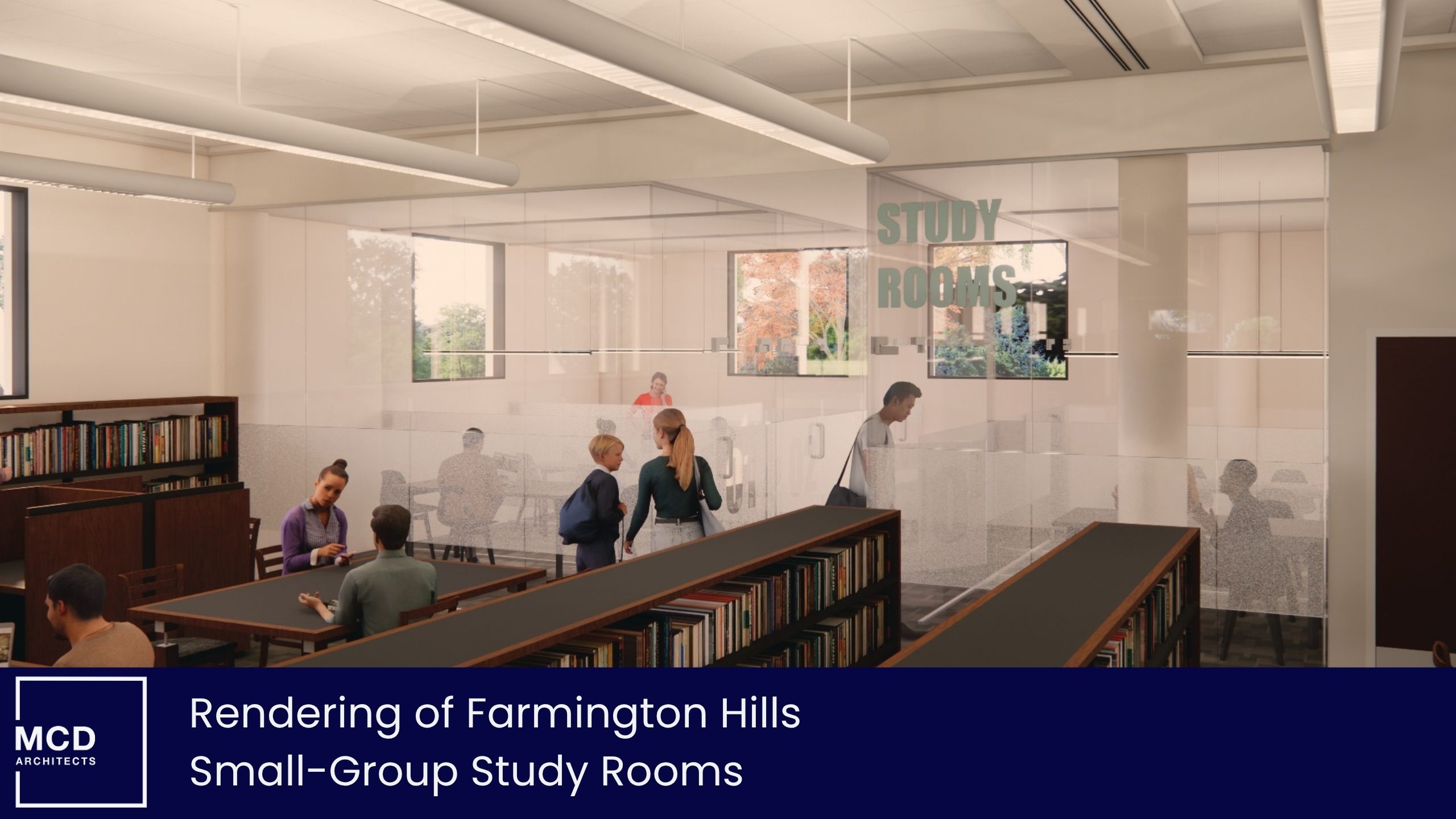 Farmington Hills Small-Group Study Rooms Rendering